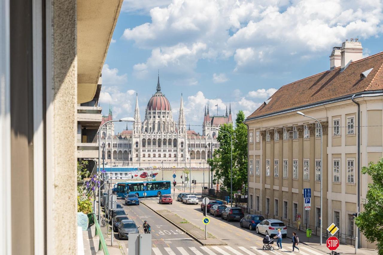 Bright Studio With Parliament View, Free Parking Budapest Exterior foto